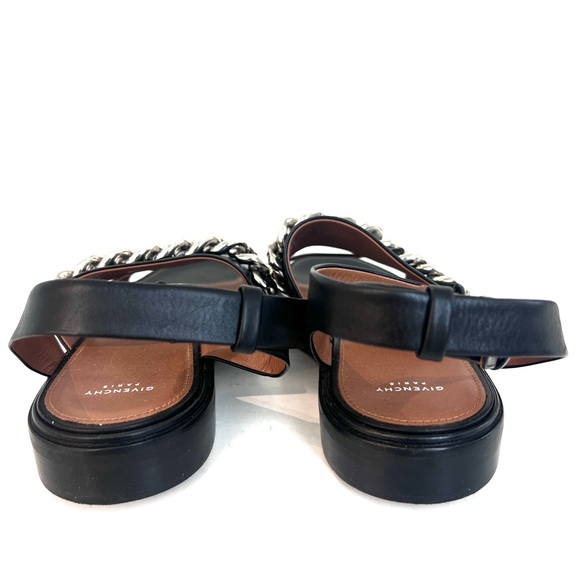 Givenchy black leather strappy sandals - Picture 3 of 6